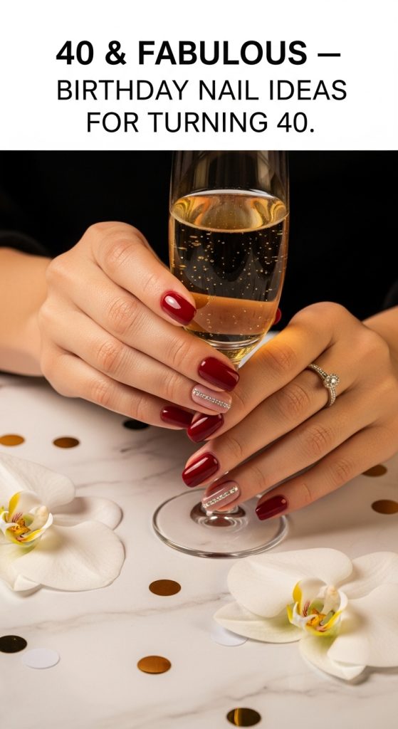 40th Birthday Nail Ideas