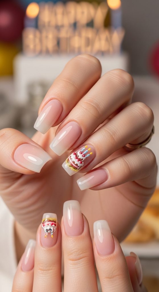 21st birthday nail ideas
