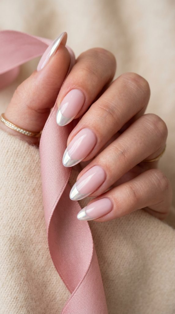 baby pink nails