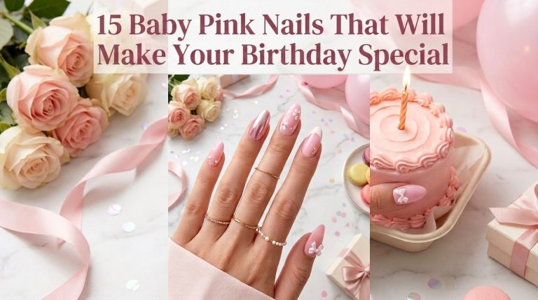 15 Baby Pink Nails That Will Make Your Birthday Special