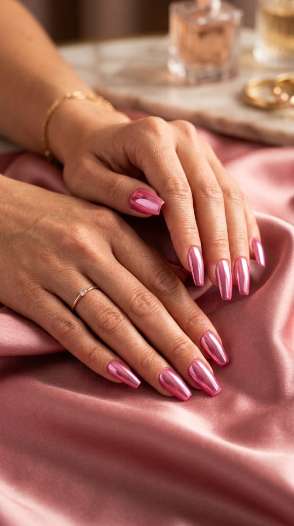 pink birthday nails